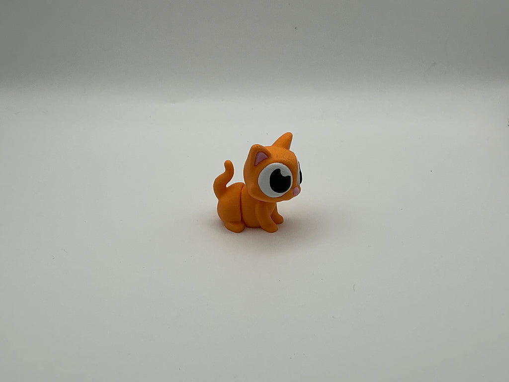 Orange cat figurine