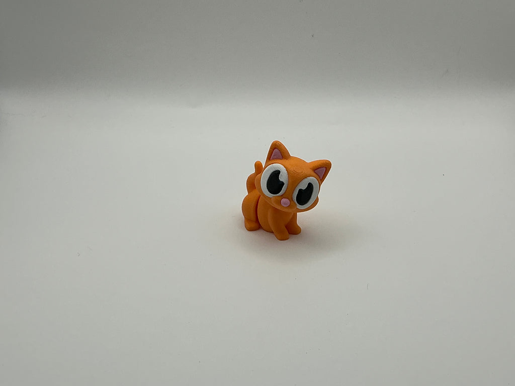Orange cat figurine