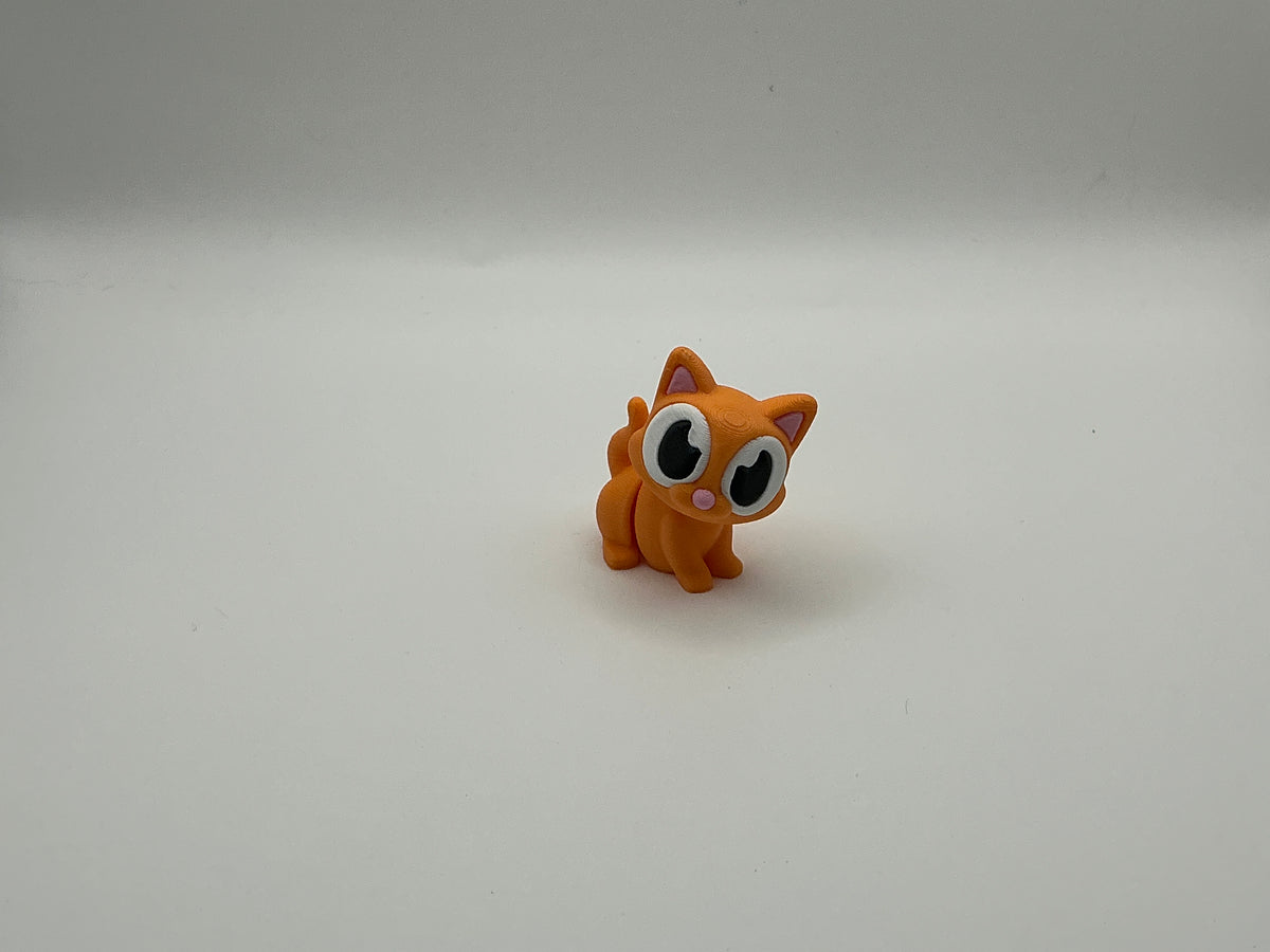 Orange cat figurine