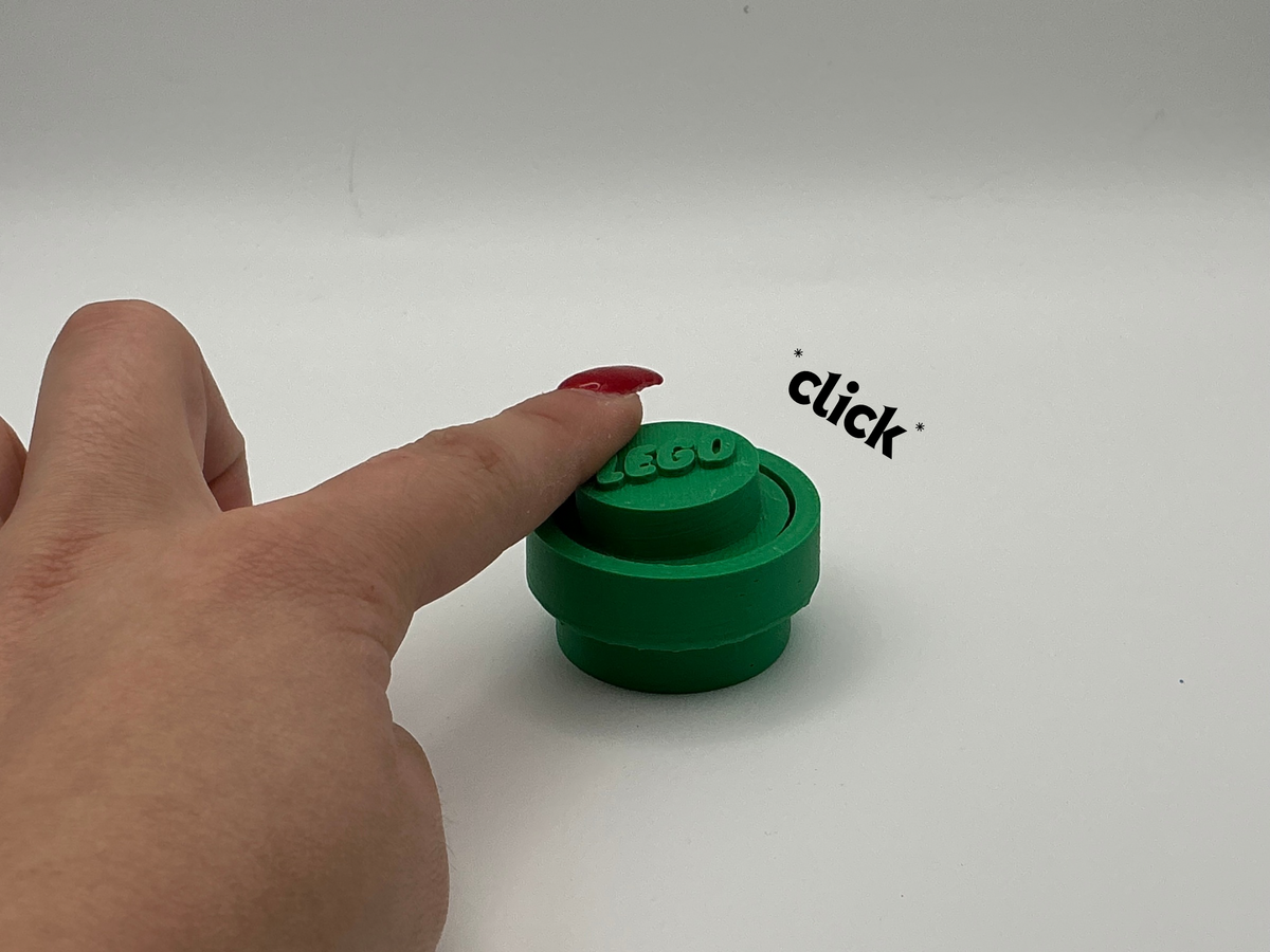 Lego piece clicker