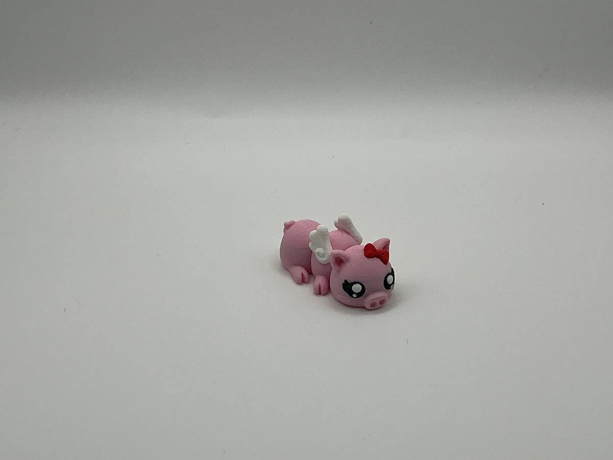 Pink flying pig flexi